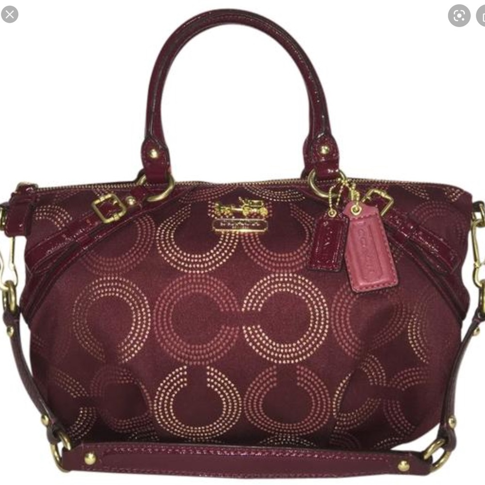 🌹NEW Coach Madison Dotted OP Art Sophia Bag🌹